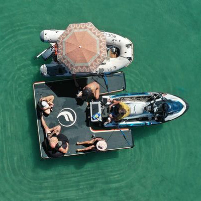 FLOATABLES U-Dock Inflatable Boat Dock - U Dock XL Dual 3x3.5m