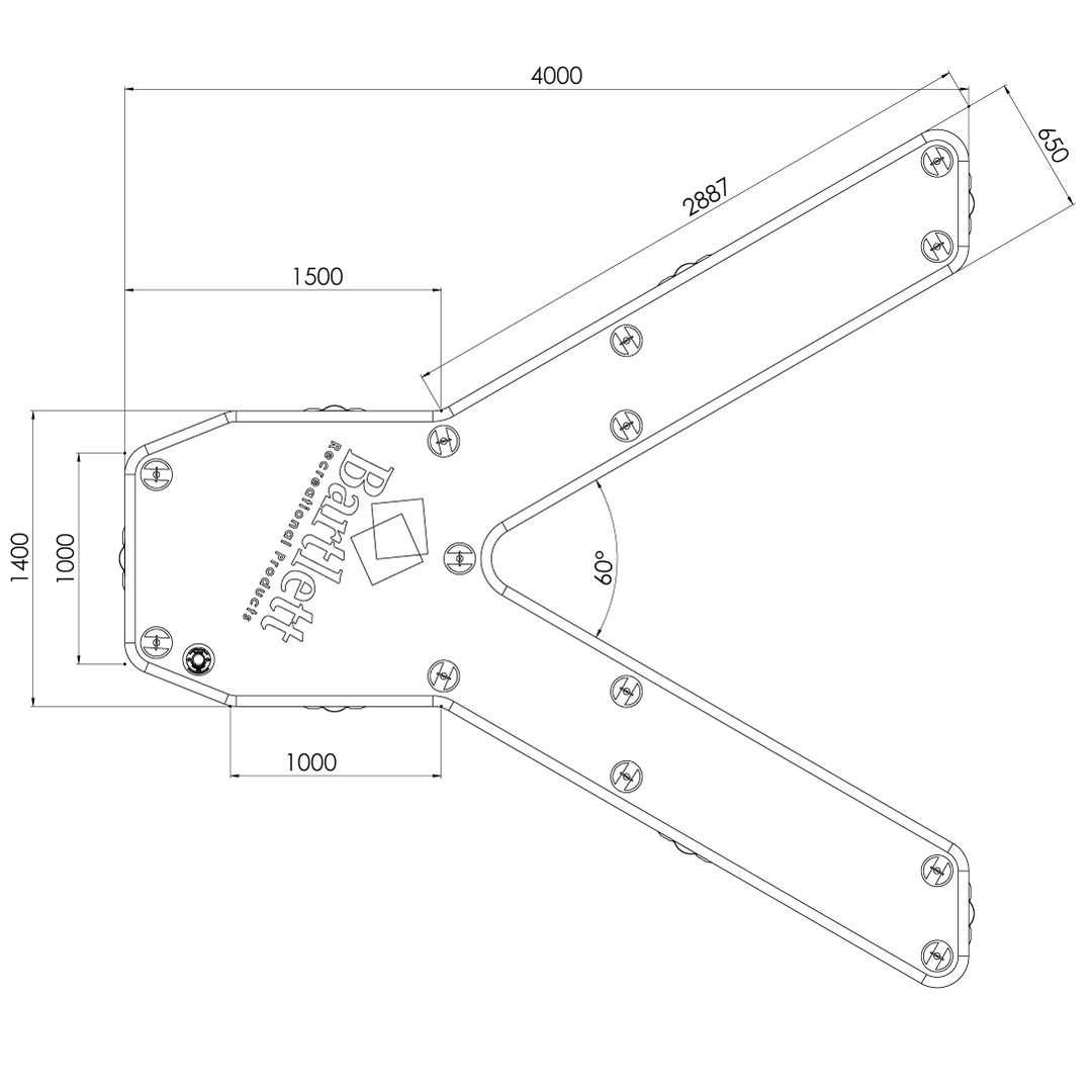 4M 'Y' Inflatable Pontoon