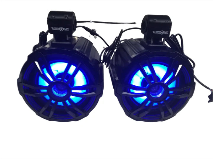 Wake Tower Speakers: The Cannons - 8 Inch 300W LED Speakers