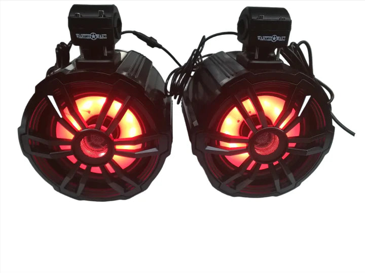 Wake Tower Speakers: The Cannons - 8 Inch 300W LED Speakers