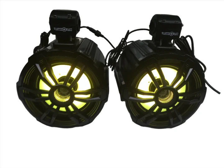 Wake Tower Speakers: The Cannons - 8 Inch 300W LED Speakers