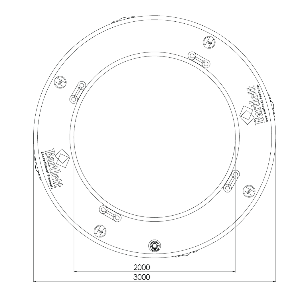 3M Circle Deck Water Hammock