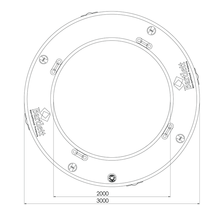 3M Circle Deck Water Hammock