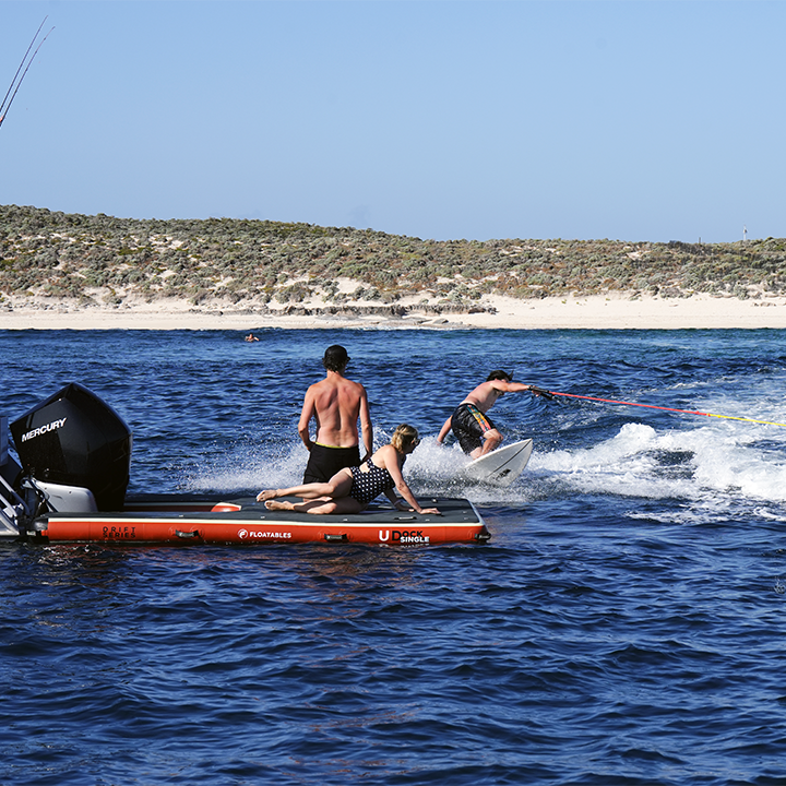 FLOATABLES U-Dock Inflatable Boat Dock - U Dock Size: XL Single 3x3.5m