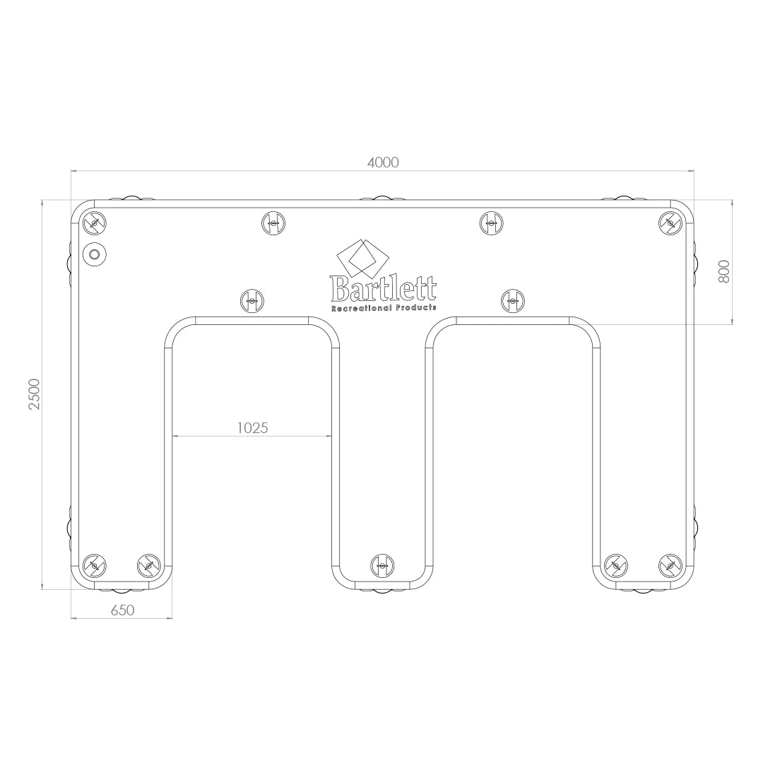 4M X 2.5M Jetski E Inflatable Pontoon (Free Shipping)