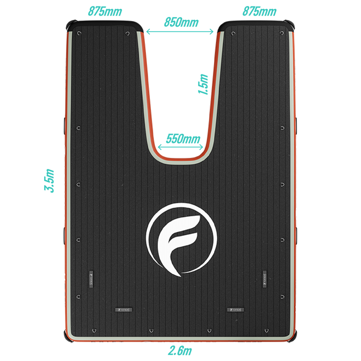 FLOATABLES U-Dock Inflatable Boat Dock - U Dock XL Dual 3x3.5m