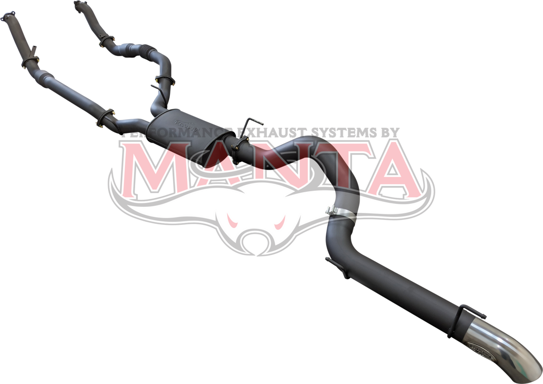 Toyota Landcruiser 200 Series,  VDJ200 Manta 3in Dual With Cat & Muffler, 4in Exit