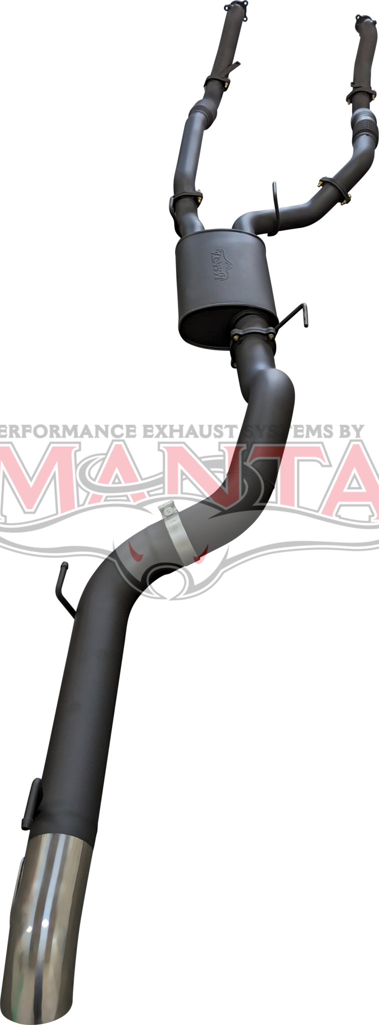 Toyota Landcruiser 200 Series,  VDJ200 Manta 3in Dual With Cat & Muffler, 4in Exit