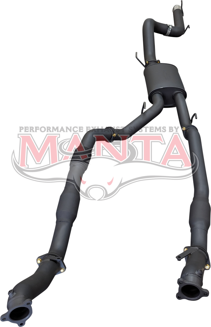 Toyota Landcruiser 200 Series,  VDJ200 Manta 3in Dual With Cat & Muffler, 4in Exit