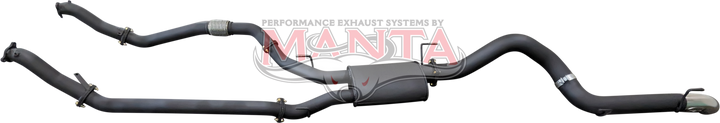 Toyota Landcruiser 200 Series, VDJ200 Manta 3in Dual NO Cat, W/Muffler, 4in Exit