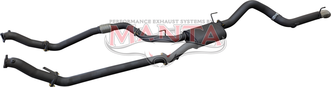 Toyota Landcruiser 200 Series, VDJ200 Manta 3in Dual NO Cat, W/Muffler, 4in Exit
