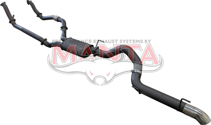 Toyota Landcruiser 200 Series, VDJ200 Manta 3in Dual NO Cat, W/Muffler, 4in Exit