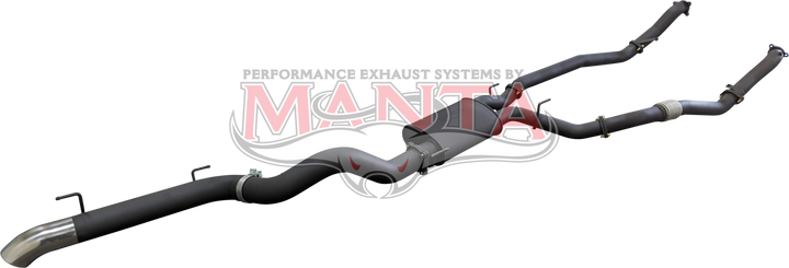Toyota Landcruiser 200 Series, VDJ200 Manta 3in Dual NO Cat, W/Muffler, 4in Exit