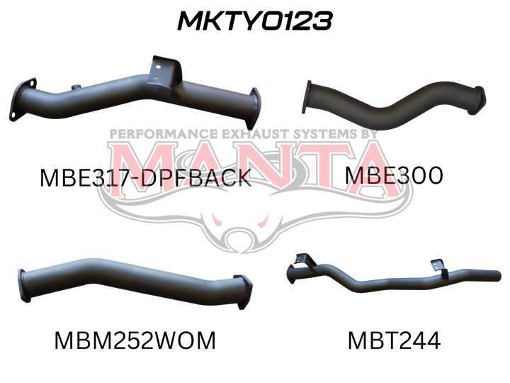 Toyota VDJ79 V8 Ute 3in DPF Back