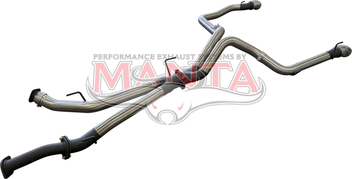 Manta Stainless Toyota Landcruiser 200 Series, VDJ200 3in DPF Back Twin 3in Tailpipe
