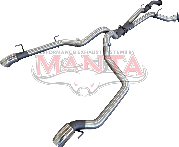 Manta Stainless Toyota Landcruiser 200 Series, VDJ200 3in DPF Back Twin 3in Tailpipe