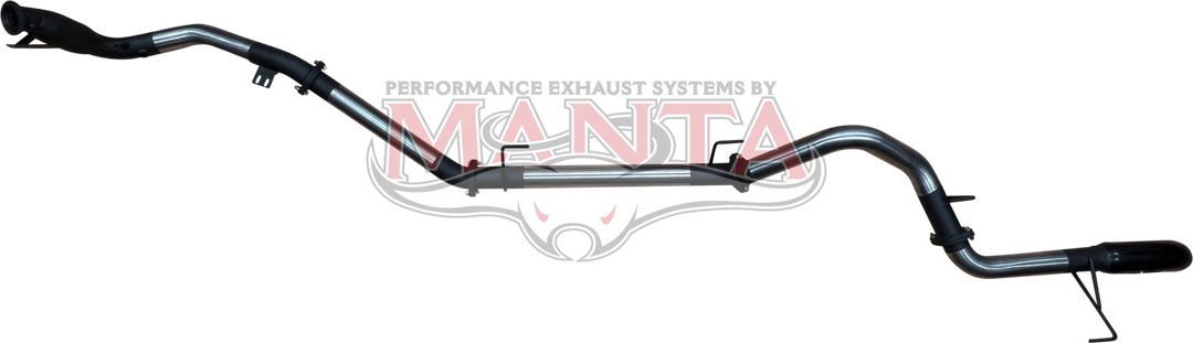 MANTA TOYOTA LANDCRUISER 300 SERIES V6 3IN TURBO BACK WITH CAT & WITHOUT MUFFLERS, BLACK 4IN TIP