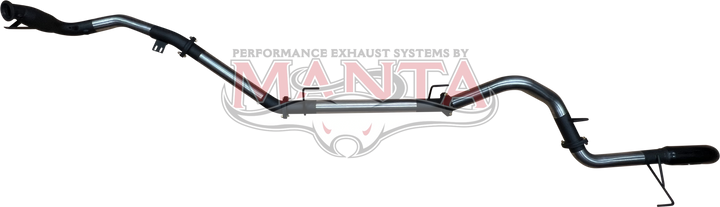 MANTA TOYOTA LANDCRUISER 300 SERIES V6 3IN TURBO BACK WITH CAT & WITHOUT MUFFLERS, BLACK 4IN TIP