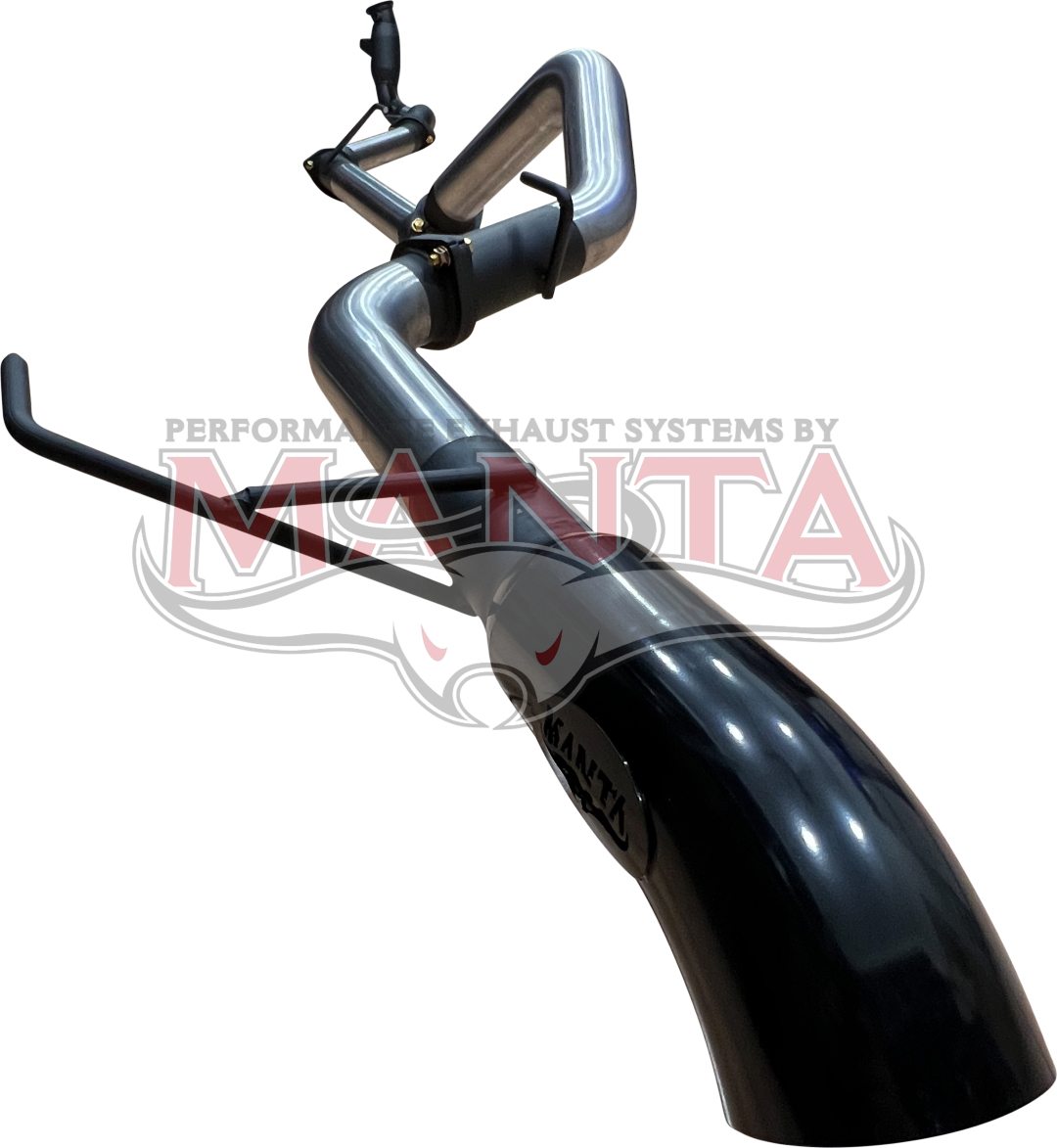 MANTA TOYOTA LANDCRUISER 300 SERIES V6 3IN TURBO BACK WITH CAT & WITHOUT MUFFLERS, BLACK 4IN TIP
