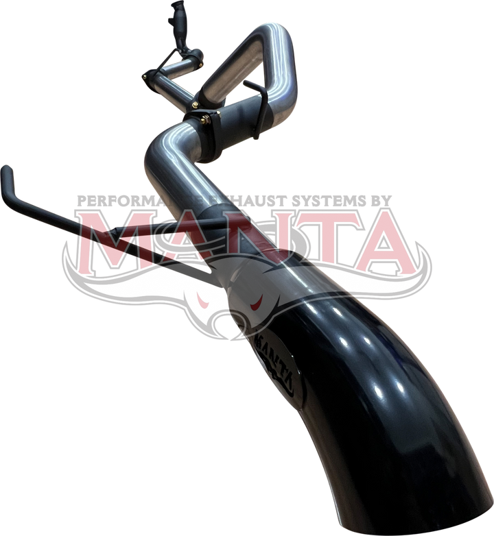 MANTA TOYOTA LANDCRUISER 300 SERIES V6 3IN TURBO BACK WITH CAT & WITHOUT MUFFLERS, BLACK 4IN TIP