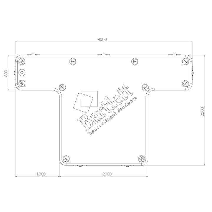 4M X 2.5M Jetski T Inflatable Pontoon ( Free Shipping)