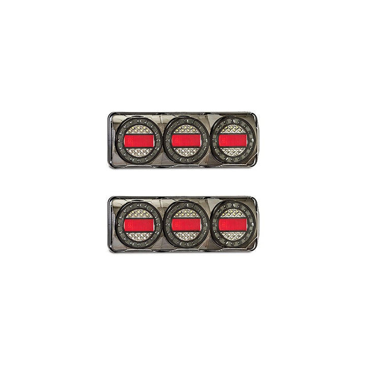 MAXILAMP 3 SERIES LED COMBINATION TAIL LIGHTS (PAIR) STOP / TAIL / INDICATOR / REVERSE