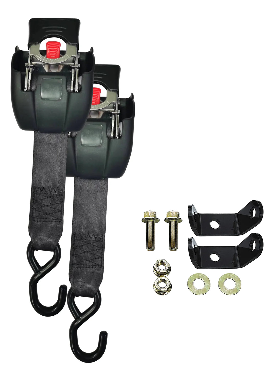 RETRACTABLE BOAT TRAILER TIE-DOWNS